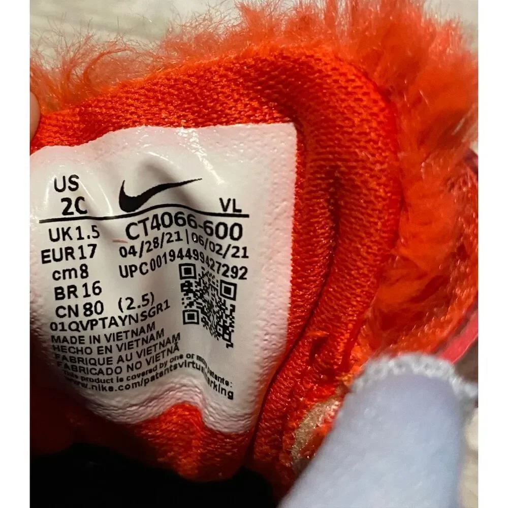 Nike Team Hustle Lil Fast N Furry Infant Sneakers Sz 2C